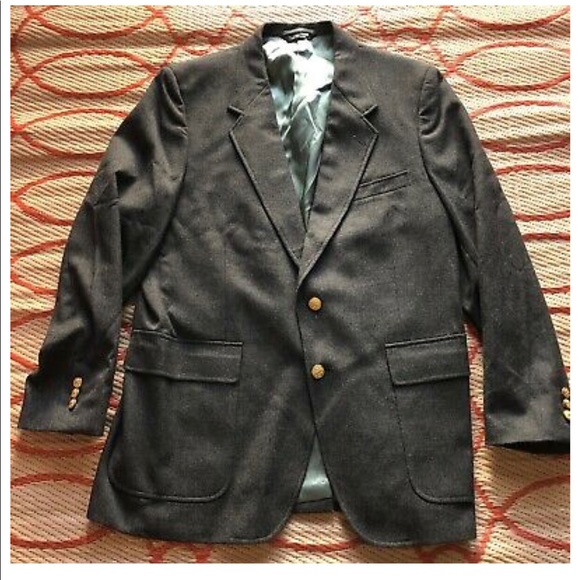 WOODMERE Wool Blazer Sport Coat Gray Jacket Mens - Picture 1 of 11